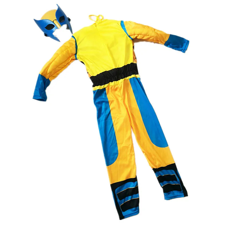 Child Luxury Mask Jumpsuit Wolverine Costume Halloween Costume Superhero Fantasy